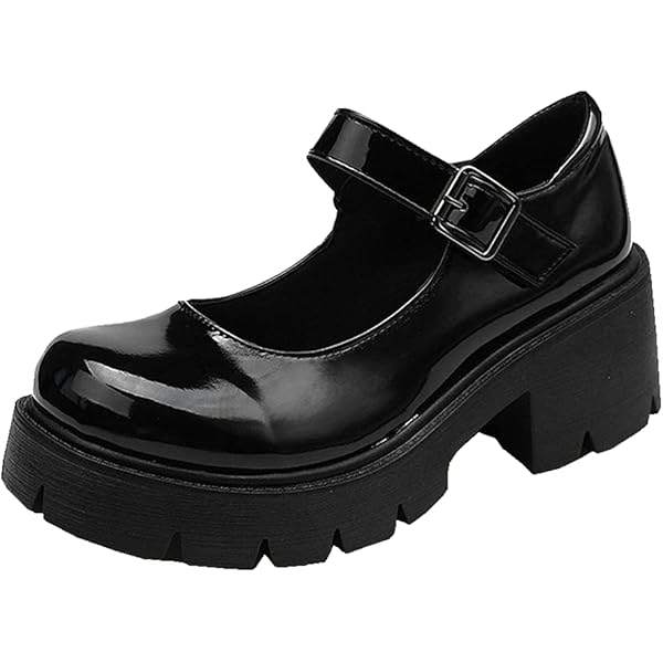 Amazon.com | Trendenzy Lug Sole Mary Jane Platform Shoes