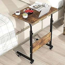 SogesHome 23.6 inch Adjustable Mobile Bed Table