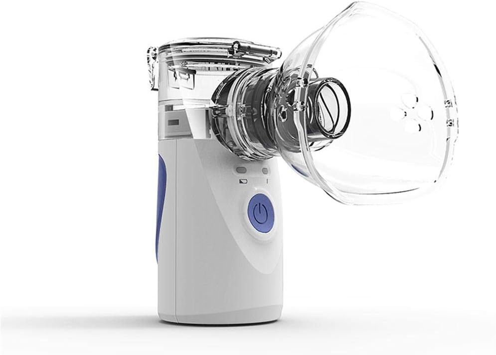 Mini Handheld humidifier, Portable Handheld Mesh Vaporizer for Adults & Kids with 2 Masks & Mouthpiece, Mini Ultrasonic Humidifier Cool Mist Vaporizer Kit for Travel & Home Daily Use