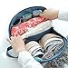 Venkary Multi-Functional Underwear Bra Organizer Bag Cosmetic Makeup Bag Portable Lingerie Storage Bag for Travel, Underwear, Bra,Cosmetic (blue)