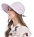 Bellady Women's Visor Hats UV Protection Summer Sun Hats Wide Brim Cap, Purple