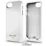 iPhone 5S Battery Case, Lenmar Meridian 2300 mAh MFI Approved [Slim] [Extended Battery Charger] [100% Additional Battery Life], White