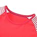 Youlebao Girls Cotton Long Sleeve Casual Cartoon Appliques Striped Jersey Dresses (5T, Red Unicorn)