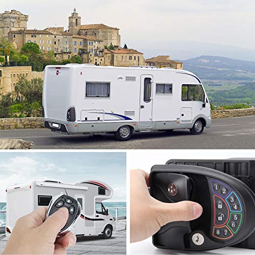 OPL5 RV keyless Entry Door Lock with Deadbolt Backlit,Wireless 20M/65FT Remote Fobs Control