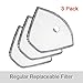 WOLFBIKE Face Mask Replaceable Filters Breathing Fiber Cloth, 3 Pack