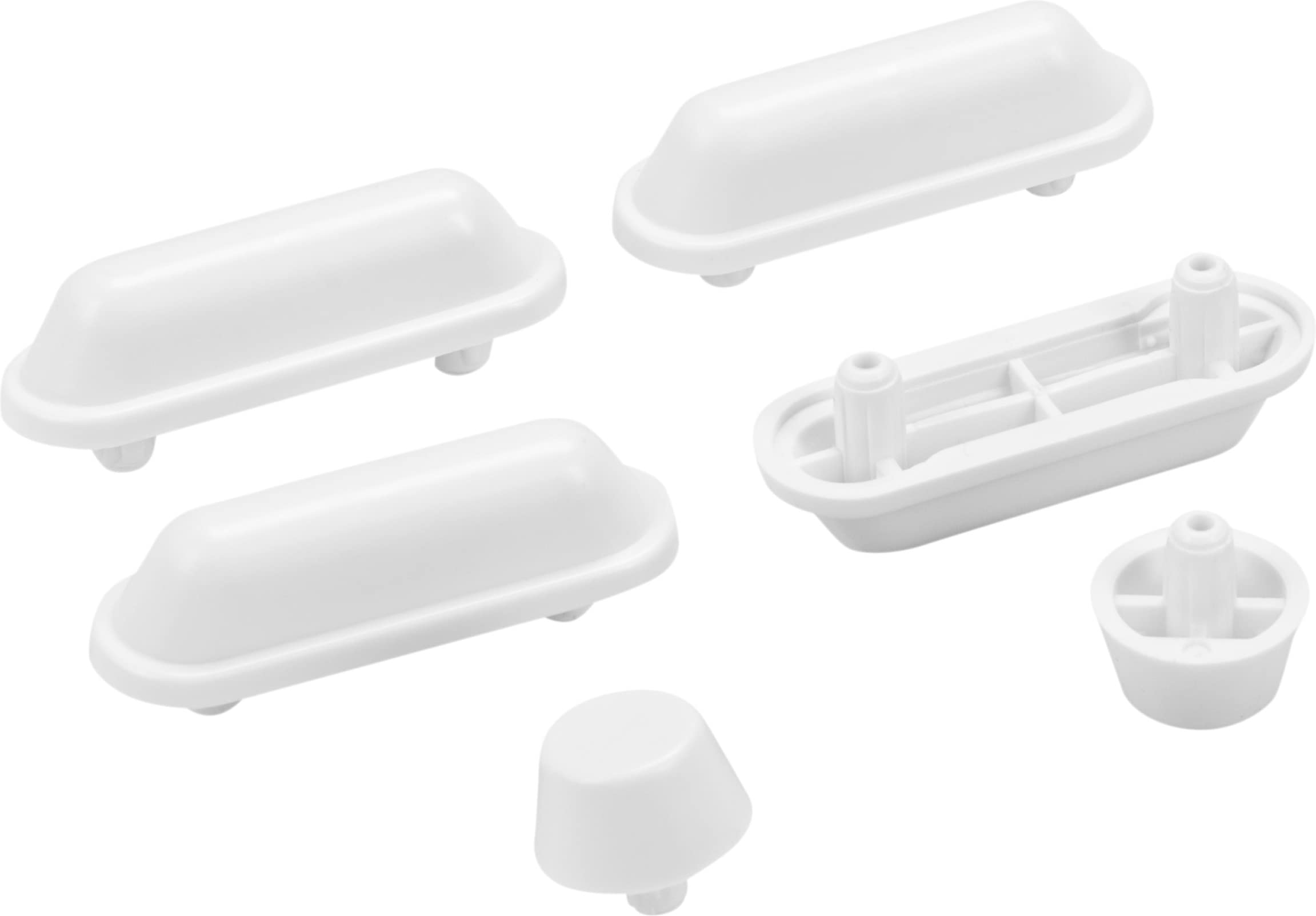 Cornat Buffer Set - Suitable for Cornat Molinos, Modena Toilet Seat and Various Decorative Designs - Plastic/Shock Absorber/Buffer Set/Replacement Parts/Accessories / TEC365075, White
