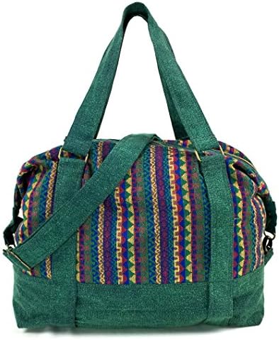Tribalover Handbags & Travel Totes Crossbody Bags Handmade (Green - Multicolor)