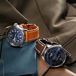 REZERO Handmade Genuine Leather Watchbands 22mm
