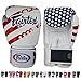Fairtex Gloves Muay Thai Boxing Sparring BGV1 Size 8, 10, 12, 14, 16 oz in Black, Blue, Red, White, Pink, Yellow, Classic Brown, Emerald Green, Thai Pride, US, Nation, F-Day, Falcon, Breathable and more (USA,16 oz)