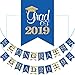 2023 Graduation Banner No DIY Required Graduation Decorations Party Supplies, Grad Banner for Class of 2023 Graduation Party Decorations College, High School Party (Blue Gold)