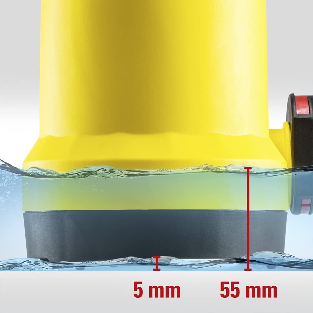 TROTEC Tauchpumpe TWP 4006 E – Pumpe für Klarwasser – Fördermenge 7300 l/h, Eintauchtiefe max. 7 m, Rückflussstopp, IP8X 7