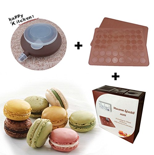BUYBUYMALL Macaron Kit Silicone Decomax Pen with 4 Nozzles and 1xBaking Sheet - Cup Cake Muffin Pastry Cream Icing Nozzle - Thumbnail 4