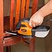 Anesty Mouse Detail Sander 13000 OPM Electric Sanding Machine with LED Light and Finger, Triangle Attachment for Wood Metal Plastic Paint Surface Wall