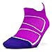 Feetures - Elite Light Cushion - No Show Tab - Athletic Running Socks for Men and Women - Orchid + Blue Lagoon - Size Medium