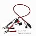 SAE to Battery Alligator Clip - KUNCAN 1.5FT 12V SAE 2Pin Quick Disconnect Cable SAE to Battery Clamp Cord 7.5A Fuse (1 Pack)