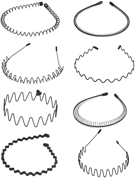 Amazon Co Jp Silun メンズ 韓国ヘアバンド カチューシャ スプリング 波状ヘアピン 鉄 波型 くし付き 滑り止め 痛くない 黒 シンプル 前髪 髪飾り 固定 洗顔用 メンズ 男女兼用 髪留め ヘアアクセサリー シンプル ブラック ８点セット 服 ファッション小物