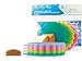 Silicone Dishwashing Scrubber Sponge and Bamboo Pot and Pan Scraper Set - Scrub Dishes, Pots, Pans, Wash Fruit and Vegetables. Cleans Kitchens, Bathrooms and Removes Pet Hair - Antibacterial - Antimicrobial - 6-pack - by Simply Scrubbing