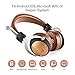 Fekgoo Bluetooth Headphones Over-Ear-Wireless Hi-Fi Stereo Headset with Mic 40mm Driver Foldable Headphones Support TF Card for Travel Sports Music Cell Phones PC (Brown)thumb 1