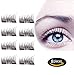 Magnet Eyelashes-Dual Magnetic False Eyelashes with NO GLUE 3D Fiber Reusable Best Fake Lashes Extension for Natural Look,Perfect for Deep Set Eyes (-2 Pair/8 Pieces)