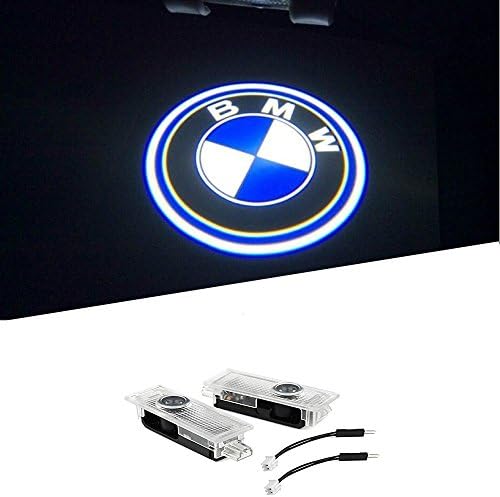 AMINEY 2 Pcs Door Light Car Vehicle Ghost LED Courtesy Welcome Logo Light Lamp Shadow Projector For BMW, Easy Installation