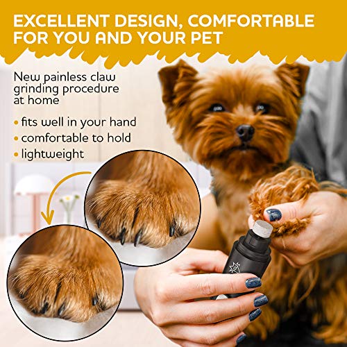 STOPWOOFER Dog Nail Grinder Professional Dog Nail Trimmers for Small