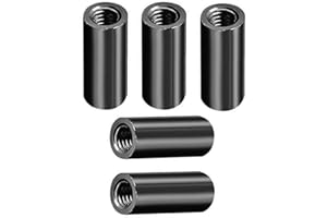 LAGOGIA Female Threaded Round Aluminum Spacers, Aluminum Spacer Posts M3 x 20mm PCB Posts for Drone Quadcopters, DIY Models, RC Planes and Circuit Boards Fasteners, Black - (5 Pcs)