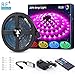 NOVOSTELLA 20ft RGB Smart LED Strip Lights Kit, Music Sync APP RGB Color Changing Flexible Dimmable 180 Units SMD 5050 LEDs Tape with 24 Key Remote, LED Ribbon for Home Lighting Kitchen Bar, 24V