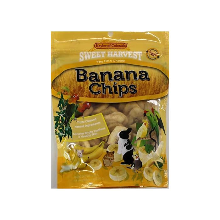 Buy Sweet Harvest Banana Chips Treat, 4.0 Oz Bag Real Fruit for Birds