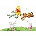 Fange DIY Removable Winnie Pooh and Tigger Wall Decal Kids Room Sticker Vinyl Graphics Art Mural Wall Stickers Nursery Decor Wallpaper 35''x32''