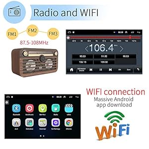 CAMECHO 10 Pollice Android Autoradio GPS Navi 2 Din Bluetooth Autoradio Touch Screen WIFI FM Ricevitore Mobile Mirror… - immagine 5