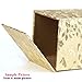 YJY Vintage Floral Tissue Holder Box Cover - Decorative Roll Facial Paper Dispenser Case for Bathroom Toilet Kitchen Office Car - Square(14 Black Gold)