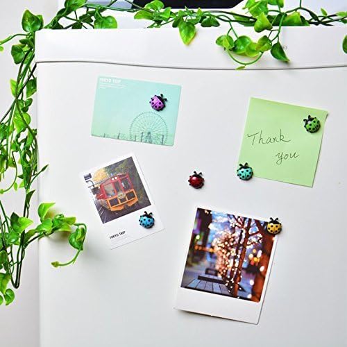 Wellood FBA0009 Creative Adorable Tree Shape Ladybug Magnet Tabletop Memo Note Clip Holder Display