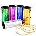 BTSD-home 5 Pieces Metallic Curling Ribbons Balloon Ribbon for Christmas Party Decoration and Gift Wrapping, 5 Colors and 500 Yards Totally
