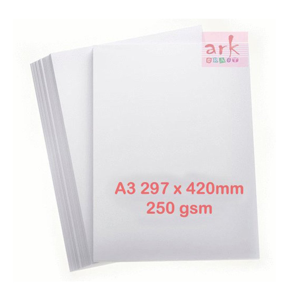 100 Sheets Smooth White Thick Card 250gsm A3 (1)