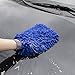 Relentless Drive Car Wash Mitt & Sponge, Chenille Microfiber Mitt, Scratch & Lint Free, Ultra Absorbent, Blue, Large (2 Pack, 8