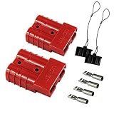 HYCLAT Red 6-10 Gauge Battery Quick Connect/Disconnect Wire Harness Plug Connector Recovery Winch Trailer | 12-36V DC, 50A