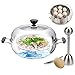 Egg Steam Rack instant pot accessories, 4-Pack Egg Cooker Stand for Pressure Cooker, Cooking Ware Food Steam Rack Stand Basket Egg Cracker Topper with Spoon Set, Stainless Steel Kitchen Tool
