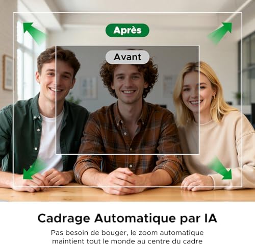 FineCam Pro 4K Webcam 30FPS PC Capteur 1/2" AI Contrôle Gestuel