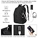GMLS Laptop Backpack, Travel Business Backpack for Men & Women with USB Charging Port, Water Resistant Anti Theft School College Computer Back Pack Bag Fits Up to 15.6 Inch Notebook - Black