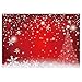 Funnytree 7x5FT Durable Fabric Red Magic Christmas Photography Backdrop Winter Party Decoration Bokeh White Snowflake Background Photo Booth