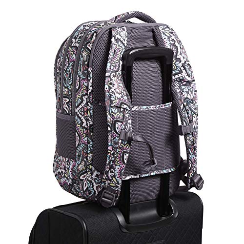 Vera Bradley Women's Recycled Lighten Up Reactive Xl Backpack, Bonbon