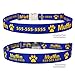 Premium Personalized Dog Collar with Metal Buckle | High-Def and Customizable Dog Collar | Available in 20 Colors & Multiple Sizes | Custom Horizontal Text Personalization