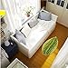 ONEONEY Green Leaf Shaped Oval Bathmat Living Room Carpet Bedroom Rug Washable Rugs Home Decorator Floor Rug and Carpets (17.7