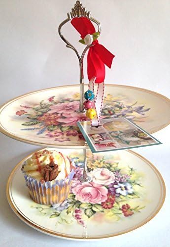 Vintage China cake stand, cup cake stand, Royal Vale vintage, afternoon tea tableware, high tea accessory, special occasion, wedding table