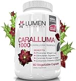 Caralluma Fimbriata Extract 1000mg for Weight Loss - Shown to Burn Fat & Suppress Hunger - Non-Stimulant Appetite Suppressant Supplement to Boost Metabolism - 60 Powerful Capsules