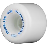Powell-Peralta Rat Bones 60mm 90A White Skateboard Wheels (Set of 4)
