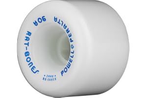 POWELL PERALTA Powell-Peralta "Rat Bones 60mm 90A White Skateboard Wheels (Set of 4)