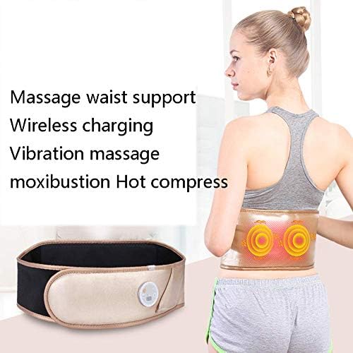 Heating Waist Belt Lower Back Heat Therapy Wrap Heated Hot Compress vibrates Massage Waist Belt Warm Uterus