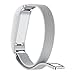 ANCOOL for Fibit Flex Bands Replacement Stainless Steel Magnetic Closure Milanese Band for Fitbit Flex (Large, Silver)