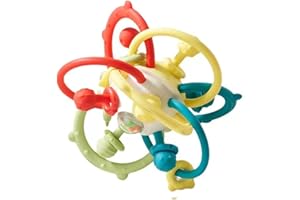 AFLUODN Baby Sensory Teething Toys - Baby Teethers Montessori Toys - Gifts for Infant Newborn Boys Girls 0 3 6 9 12 18 Months 1 One Year Old - Baby Rattle Chew Toys - Toddler Educational Learning Toys